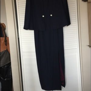 Floor length Karen Miller, size 16, navy